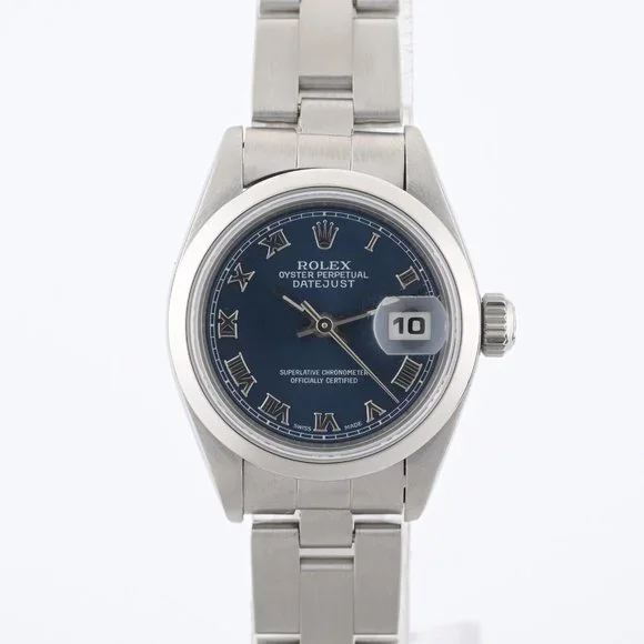 Rolex Oyster Perpetual Date 69160 Automatic Oyster Bracelet 26mm Ladies Watch - Picture 1 of 9